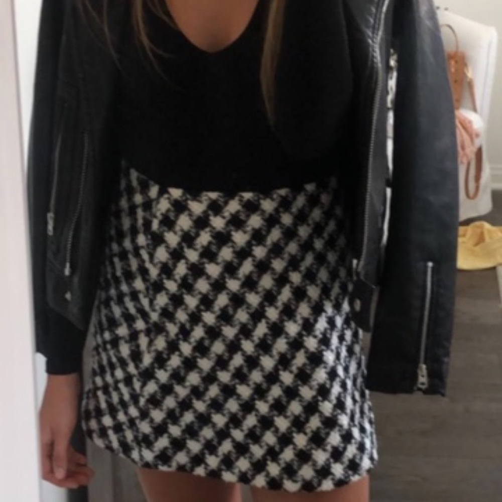 Zara plaid skirt